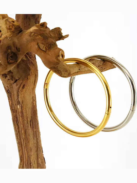 Bode Women's Bracelet Handcuffs made of Steel Gold Plated