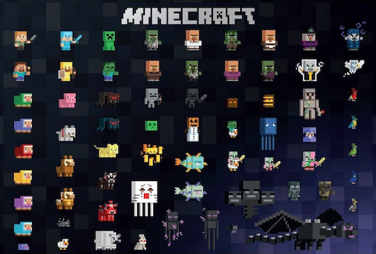 Minecraft poster 61x90cm Poster451