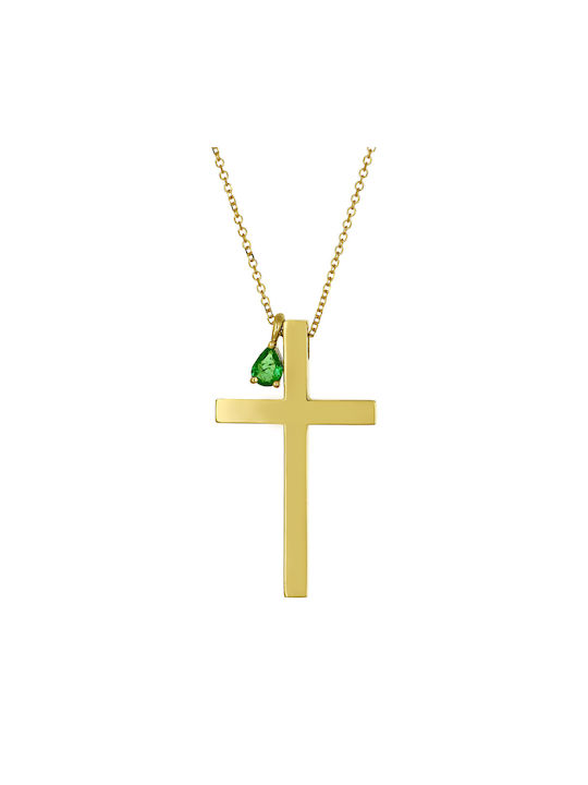 Women's Gold Cross 14K with Chain