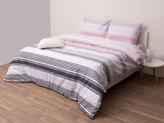 Viopros Set Cearșafuri Semi-Dublu cu Elastic 120x200+25cm. Dallas Mărul putred 3buc