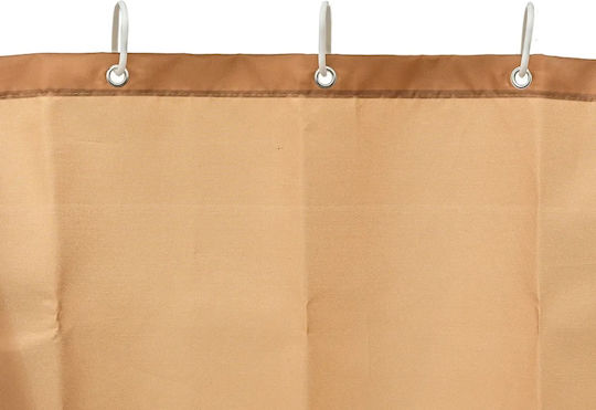 5Five Duschvorhang Stoff 180x200cm Malt Brown