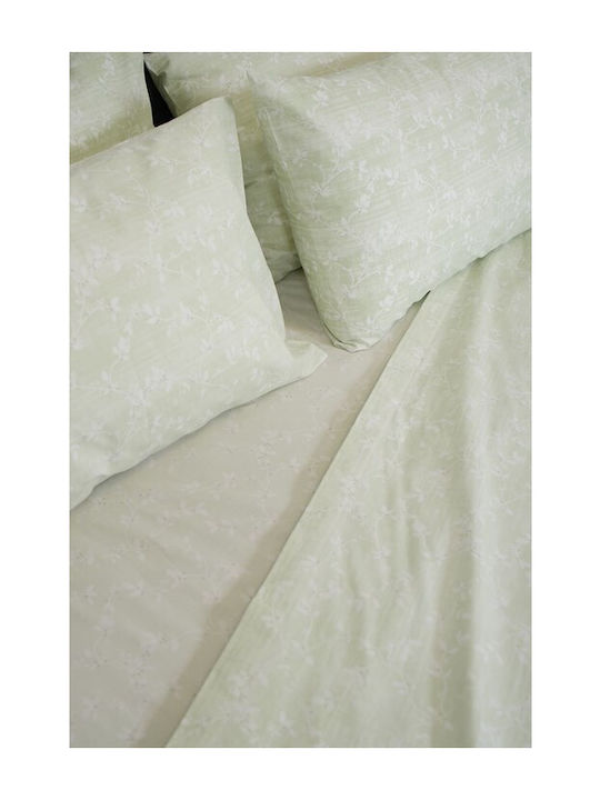 Βιοκαρπέτ Home Σετ Σεντόνια Υπέρδιπλα 240x260εκ. Mint (4τμχ)