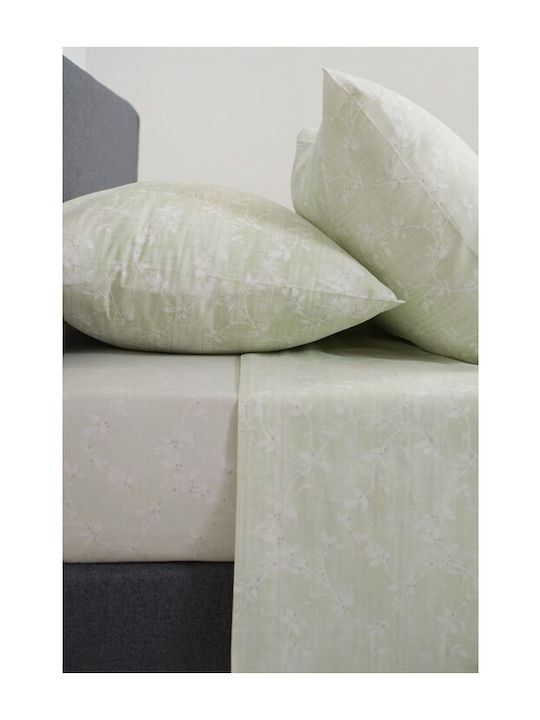 Βιοκαρπέτ Home Σετ Σεντόνια Υπέρδιπλα 240x260εκ. Mint (4τμχ)