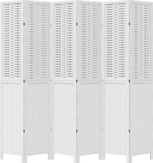 vidaXL Decorative Room Divider Wooden with 6 Panels 210x220cm