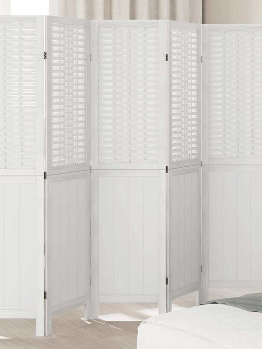 vidaXL Decorative Room Divider Wooden with 6 Panels 210x160cm