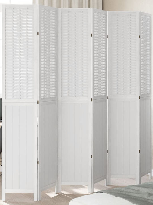 vidaXL Decorative Room Divider Wooden with 6 Panels 210x220cm