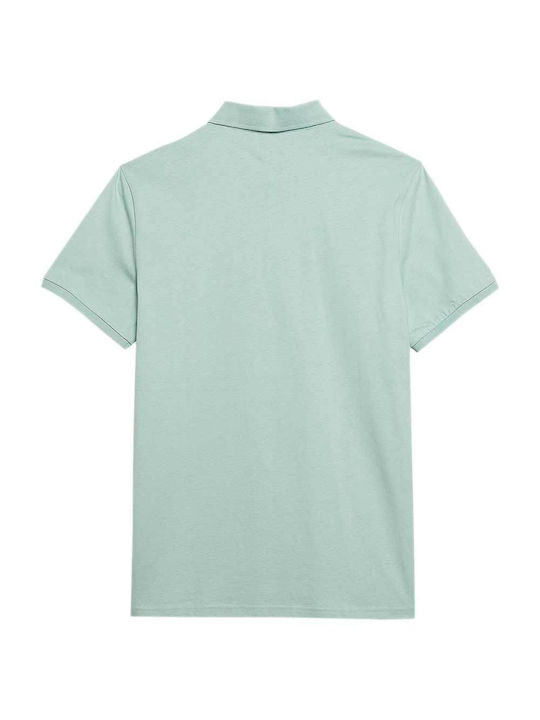 4F Men's Short Sleeve Blouse Polo Green