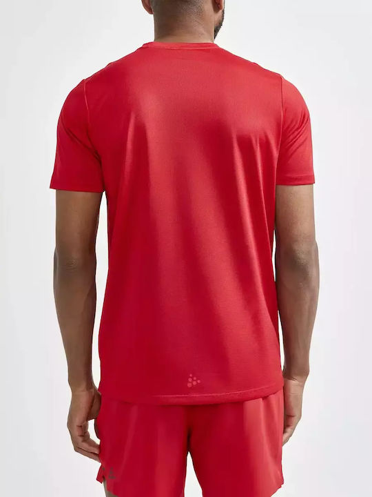 Craft Men's Athletic T-shirt Short Sleeve Red