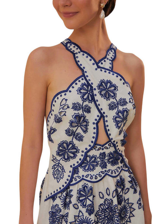 Summer Midi Dress White