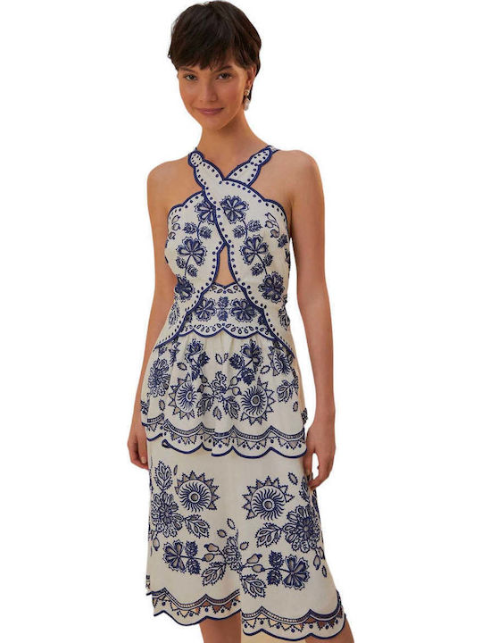 Summer Midi Dress White