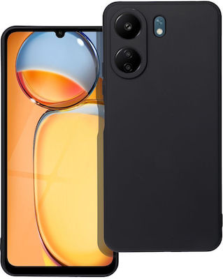 Matt Back Cover Σιλικόνης Ανθεκτικό Μαύρο (Redmi 13C)