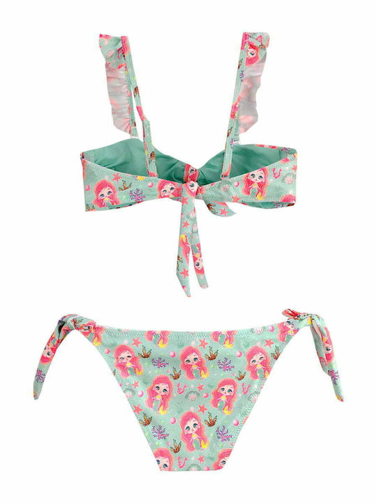 Flower Girl Kinder Badeanzug Bikini Grün