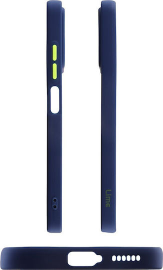 Lime Hardshell Fusion Full Camera Protection Back Cover Πλαστικό / Σιλικόνης Μπλε (Redmi Note 13 Pro+)