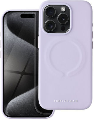 Roar Leather Back Cover Purple (iPhone 15 Pro)