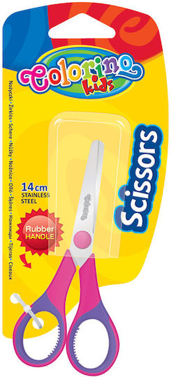 Colorino Kids Craft Scissors 14cm with Metallic Blade 1 Piece