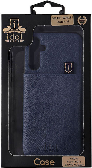 Idol 1991 Anti-rfid Wallet Δερμάτινο / Σιλικόνης / Δερματίνης Μπλε (Xiaomi Redmi Note 12 Pro 4G)