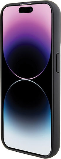 Karl Lagerfeld Gripstand Saffiano Choupette Pins Umschlag Rückseite Kunststoff Schwarz (iPhone 14 Pro Max)