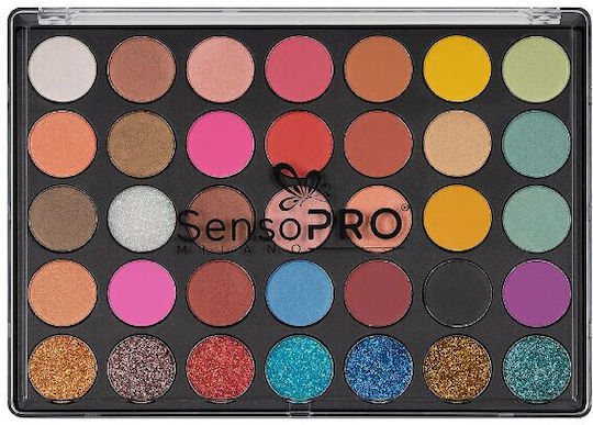 SensoPro Eye Shadow Palette Matte in Solid Form 35 Colours