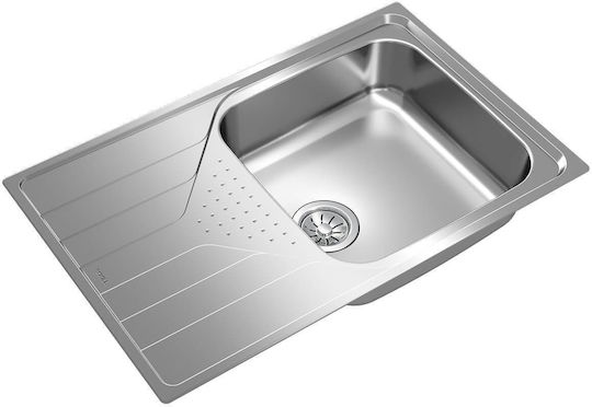 Teka Universe 50 T-XP 1B 1D Max Ένθετος Νεροχύτης Inox Σατινέ Μ79xΠ50cm Ασημί