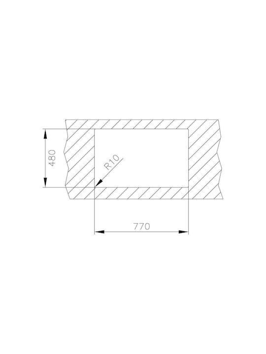 Teka Universe 45 T-XP 1B 1D Ένθετος Νεροχύτης Inox Σατινέ Μ79xΠ50cm Ασημί
