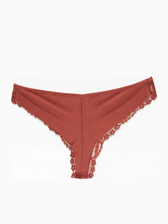 Femeie Brazilia cu Dantelă Brown