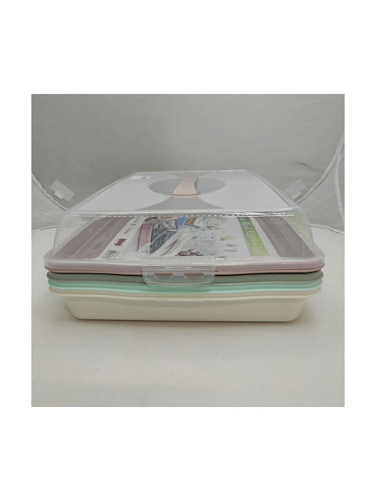Homeplus Кутия за обяд Пластмаса Light Blue 34.5см 1бр