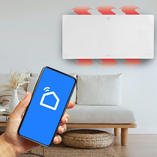 MalTec Convector Electric Pardoseală 1000W Mică cu Termostat Electronic și WiFi 80.4x43cm Alb