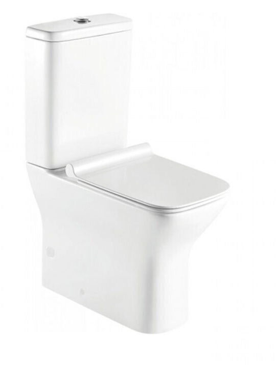 Pyramis Niovi Floor-Standing Toilet Rimless Without Cover White