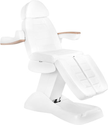 Beauty Chair with Adjustable Height White