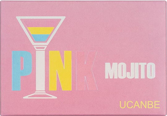 Ucanbe Палитра със сенки за очи Матов в твърда форма Ροζ Mojito