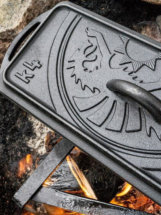 Petromax No Coating Cast Iron Bread Baking Pan K4 34x13.5cm