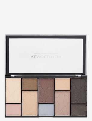 Revolution Beauty Reloaded Eye Shadow Palette in Solid Form Impulse Smoked 16.5gr