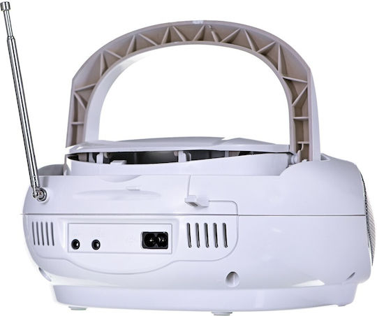 Blaupunkt Boombox BB7 Φορητό Ηχοσύστημα με CD / MP3 / USB / Ραδιόφωνο Λευκό