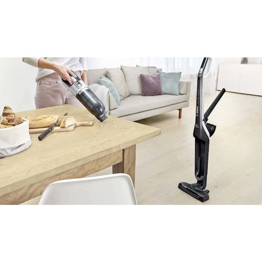 Bosch Series 4 Flexxo Gen2 Επαναφορτιζόμενη Σκούπα 2 σε 1 Stick & Χειρός 21.6V Μαύρη