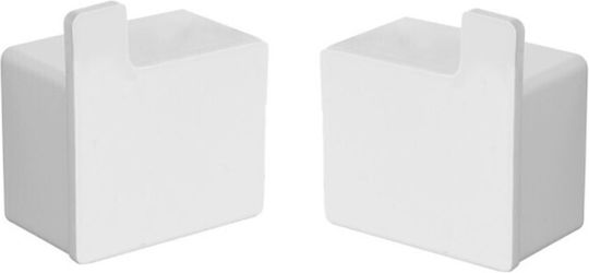 Kapitan Cârlig de Baie Simplu cu șuruburi ​5.5x5.5cm Inox Gri