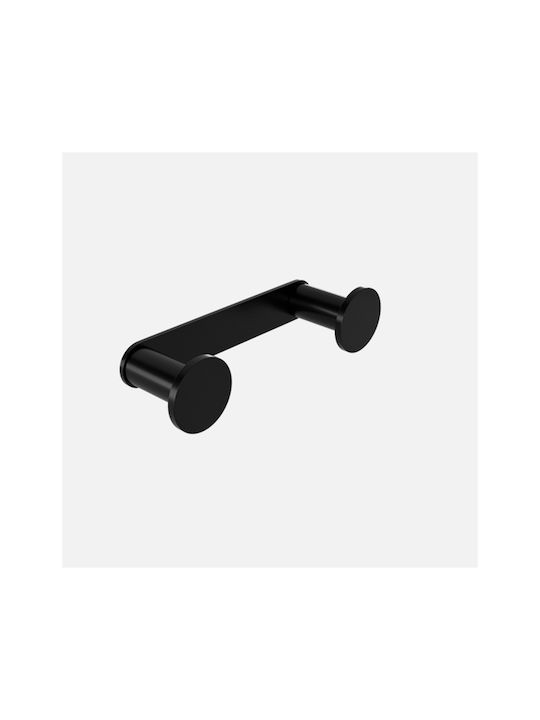 Verdi Omicron Double Wall-Mounted Bathroom Hook ​11x2.8cm Black Matt