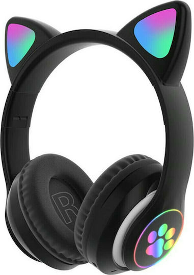 Cat M2 Wireless / Wired Over Ear Headphones with 8 hours of Operation Black