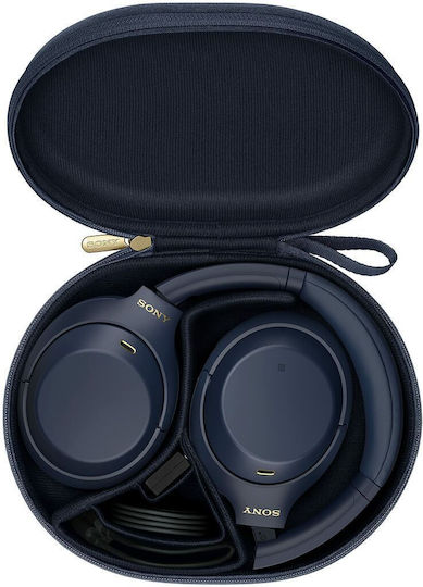 Sony WH-1000XM4 Wireless / Wired Over Ear Headphones with 30 Hours Playing Time and Quick Charge Blue