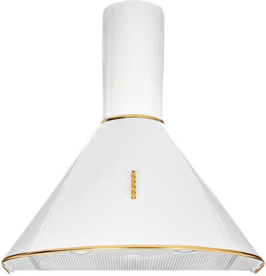 Akpo WK-4 Dandys GOLD Șemineu Hotă 60cm Alb