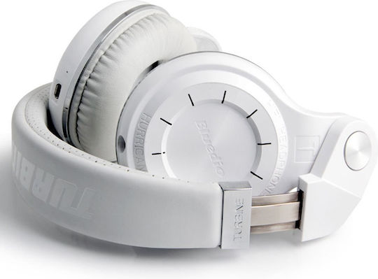 Bluedio T2S Wireless / Wired Over Ear Headphones with Radio White