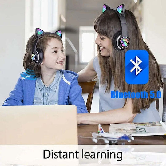 L450 Wireless / Wired On Ear Headphones with 10 hours of Operation Black