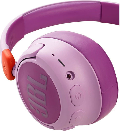 JBL JR460NC Fără fir / Cu fir Pentru copii Over Ear Căști cu 20 ore de Funcționare și Încărcare Rapidă Roz