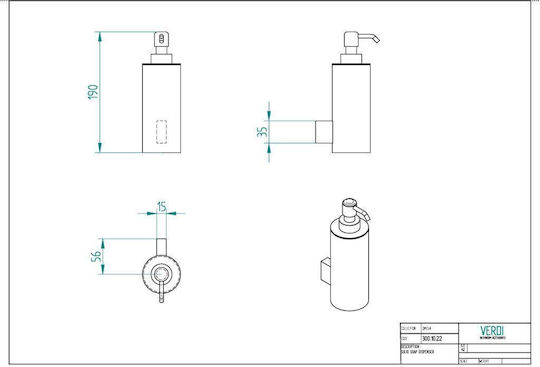 Verdi Omega Spender Metallisch Silber 500ml