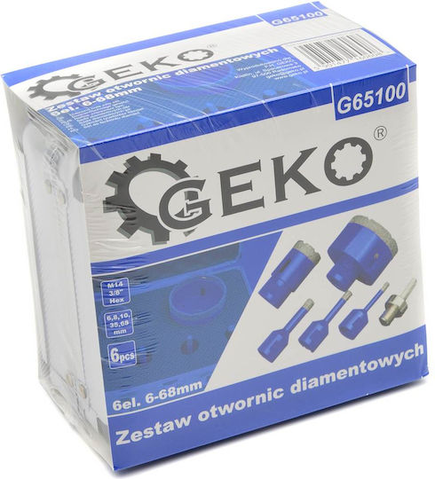 Geko Set Lochsägen mit Durchmesser von 6mm bis 68mm