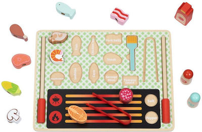 Tooky Toy Wooden Grill Peg Set Tj454