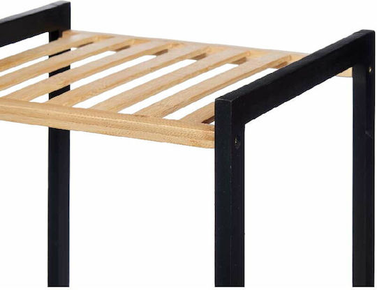 CMSpa Επιτοίχια Ραφιέρα Μπάνιου Ξύλινη 35x30x100cm Μπλε