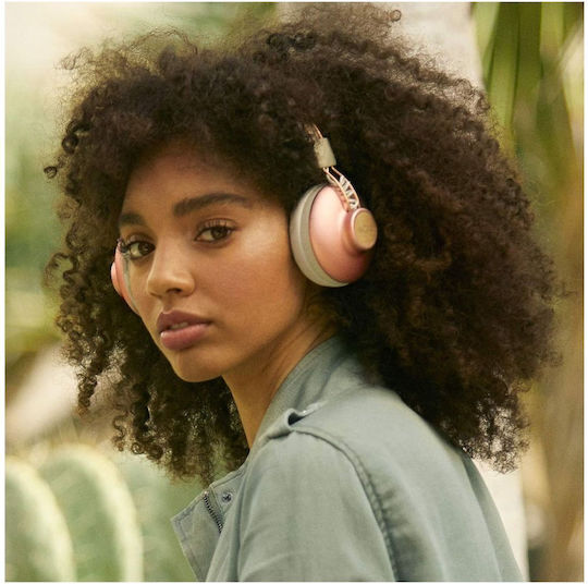 The House Of Marley Positive Vibration 2 Wireless Over Ear Headphones with Radio with 12 Hours Playing Time Copper