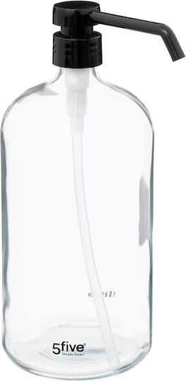 5Five Recipient săpun lichid Φ7.4x21 F-V Dispenser Sticlă Transparent 450ml 5Five Recipient săpun lichid Φ7.4x21 F-V Dispenser Sticlă Transparent 450ml