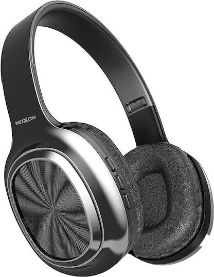 Moxom MX-WL26 Bluetooth Wireless Over Ear Headphones with Radio with 9 hours of Operation Black
