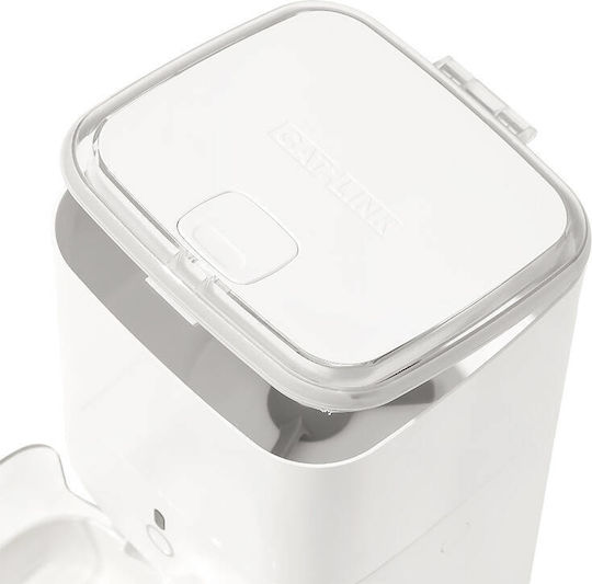 Catlink Automatisches Silikon Futter- und Wasserschale für Hund & Katze 4lt 36cm in Weißer Farbe mit WLAN